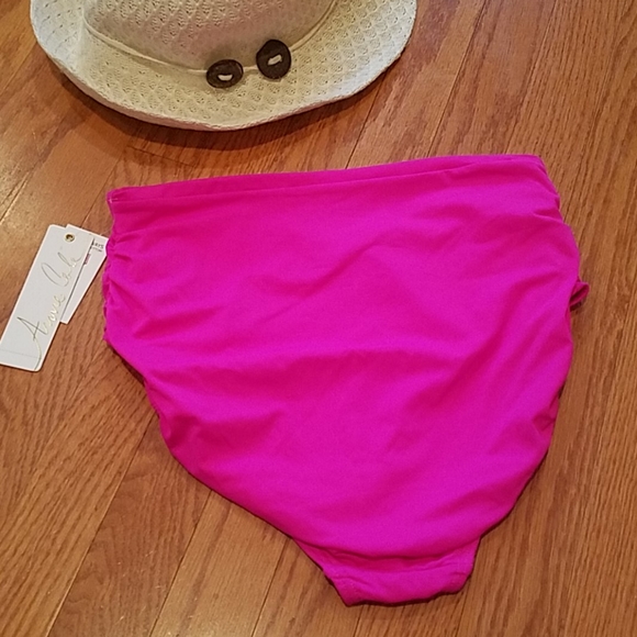 🔥Anne Cole high waist convert Shirred Bot pink - Picture 4 of 8